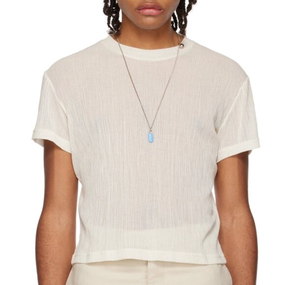 NEW K.NGSLEY Off-White "Uncut" T-Shirt Size XS - Picture 1 of 10